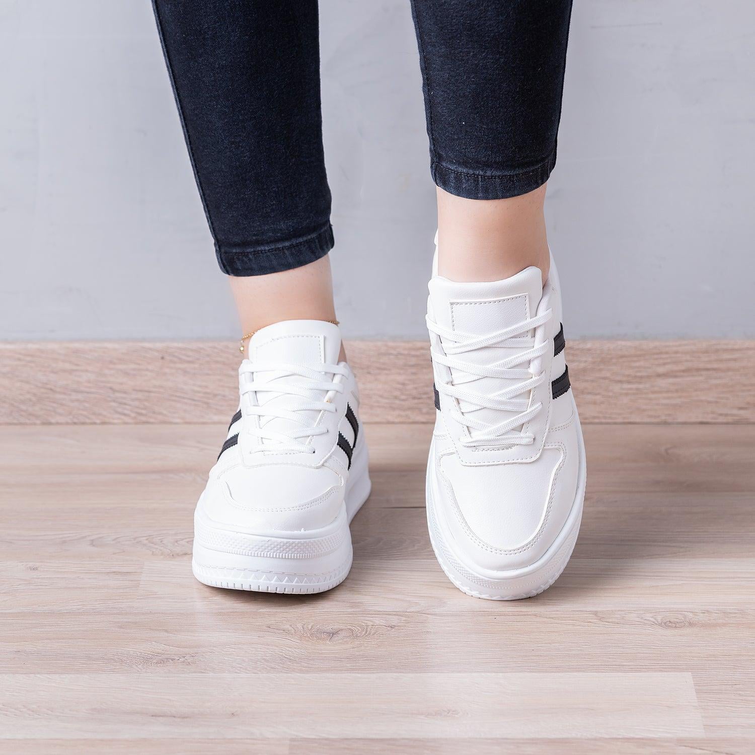 ZAPATILLAS URBANAS MUJER RABAT BLANCO NEGRO - 2