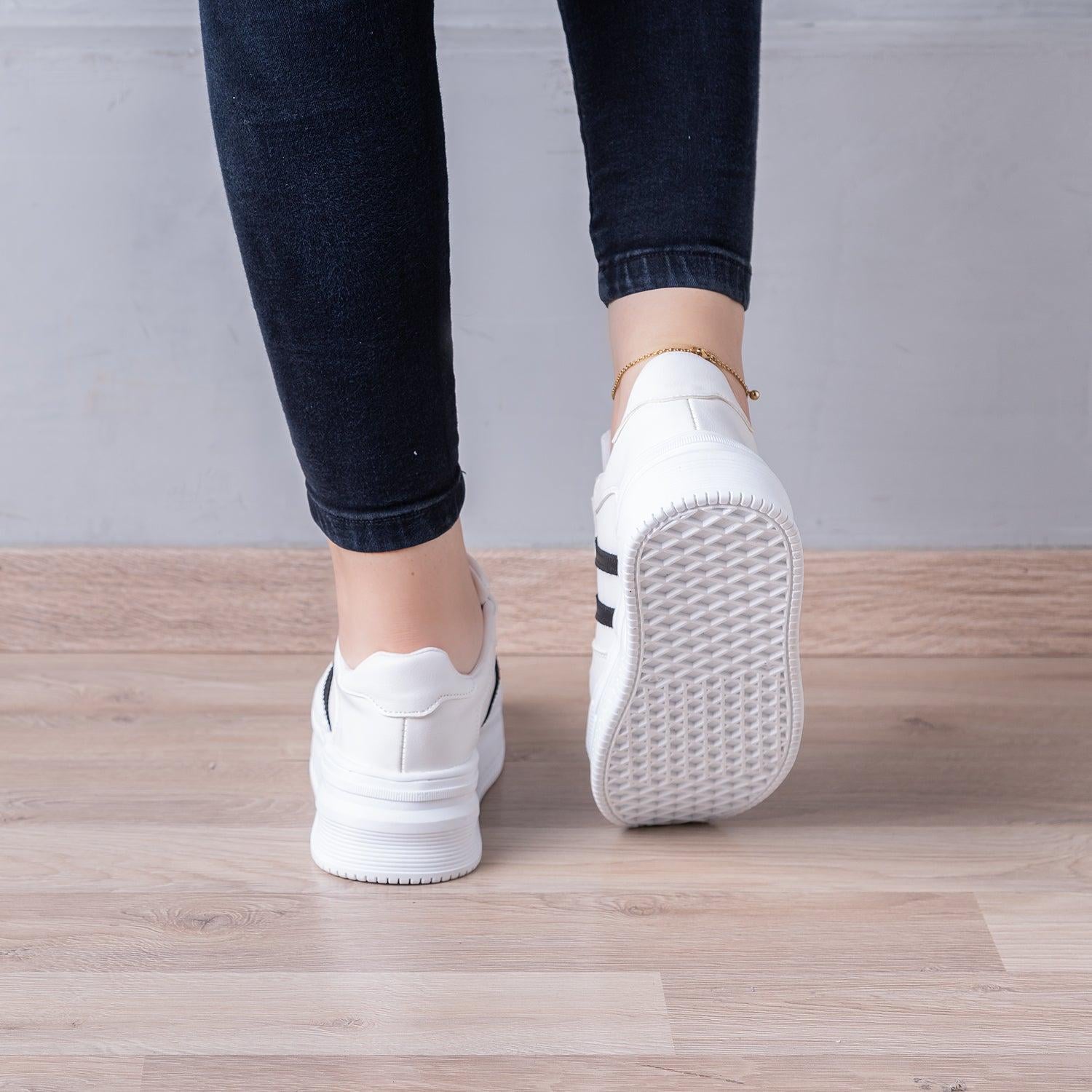 ZAPATILLAS URBANAS MUJER RABAT BLANCO NEGRO - 3