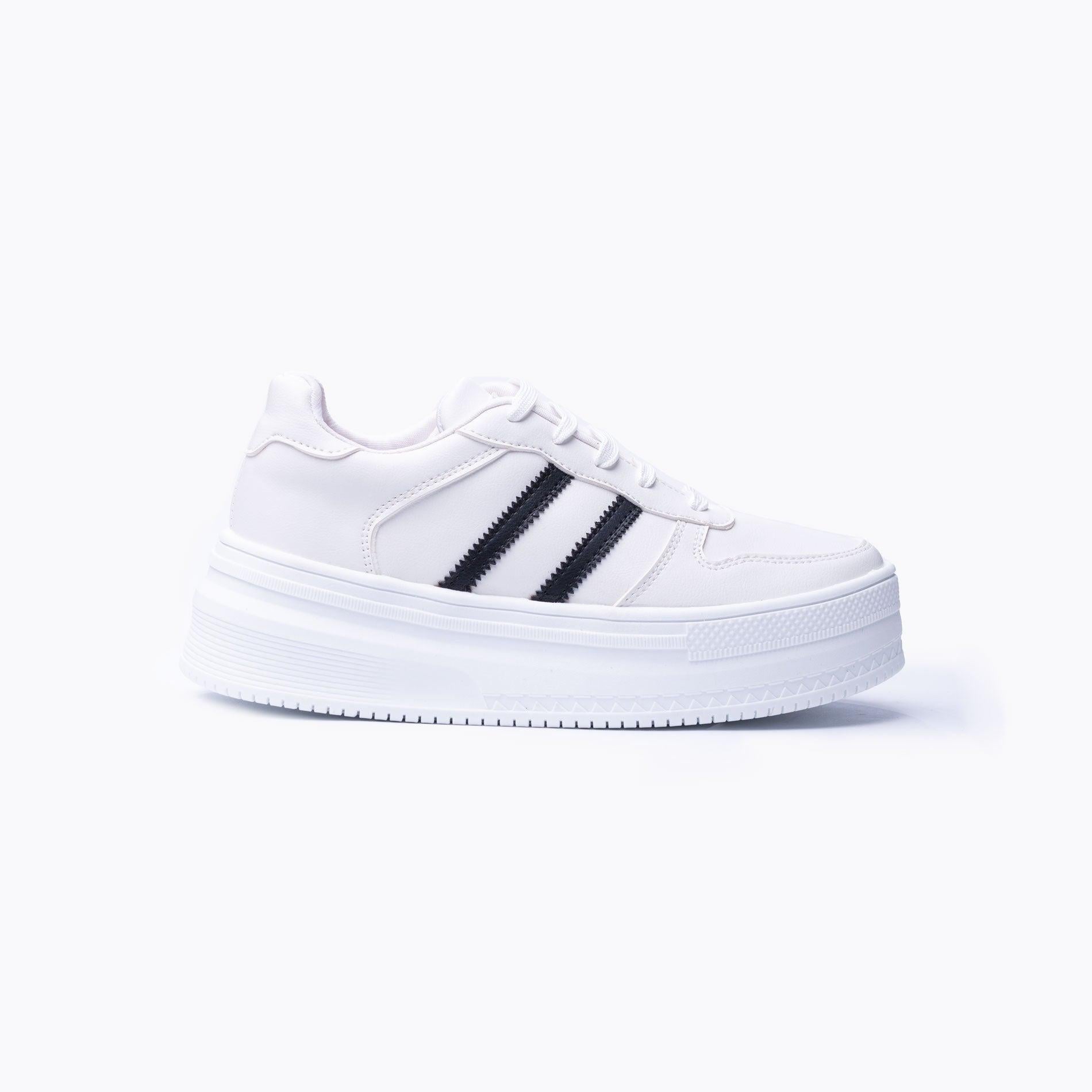 ZAPATILLAS URBANAS MUJER RABAT BLANCO NEGRO - 4