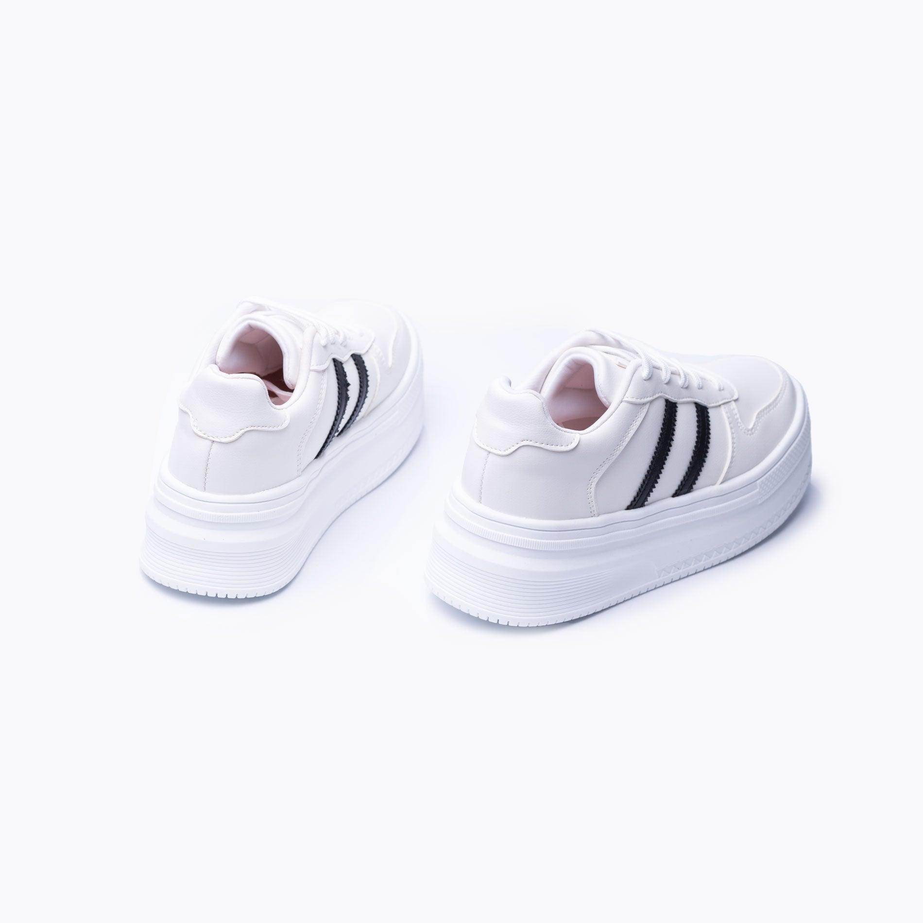 ZAPATILLAS URBANAS MUJER RABAT BLANCO NEGRO - 6