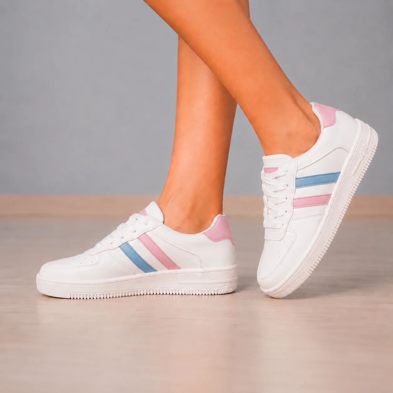 ZAPATILLAS URBANAS MUJER SISAK ROSADO - 2