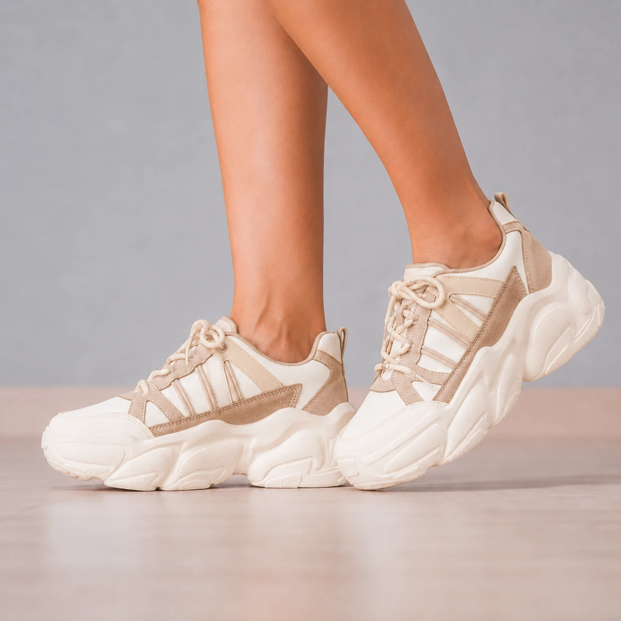 ZAPATILLAS URBANAS MUJER PETRA CAMEL - 2