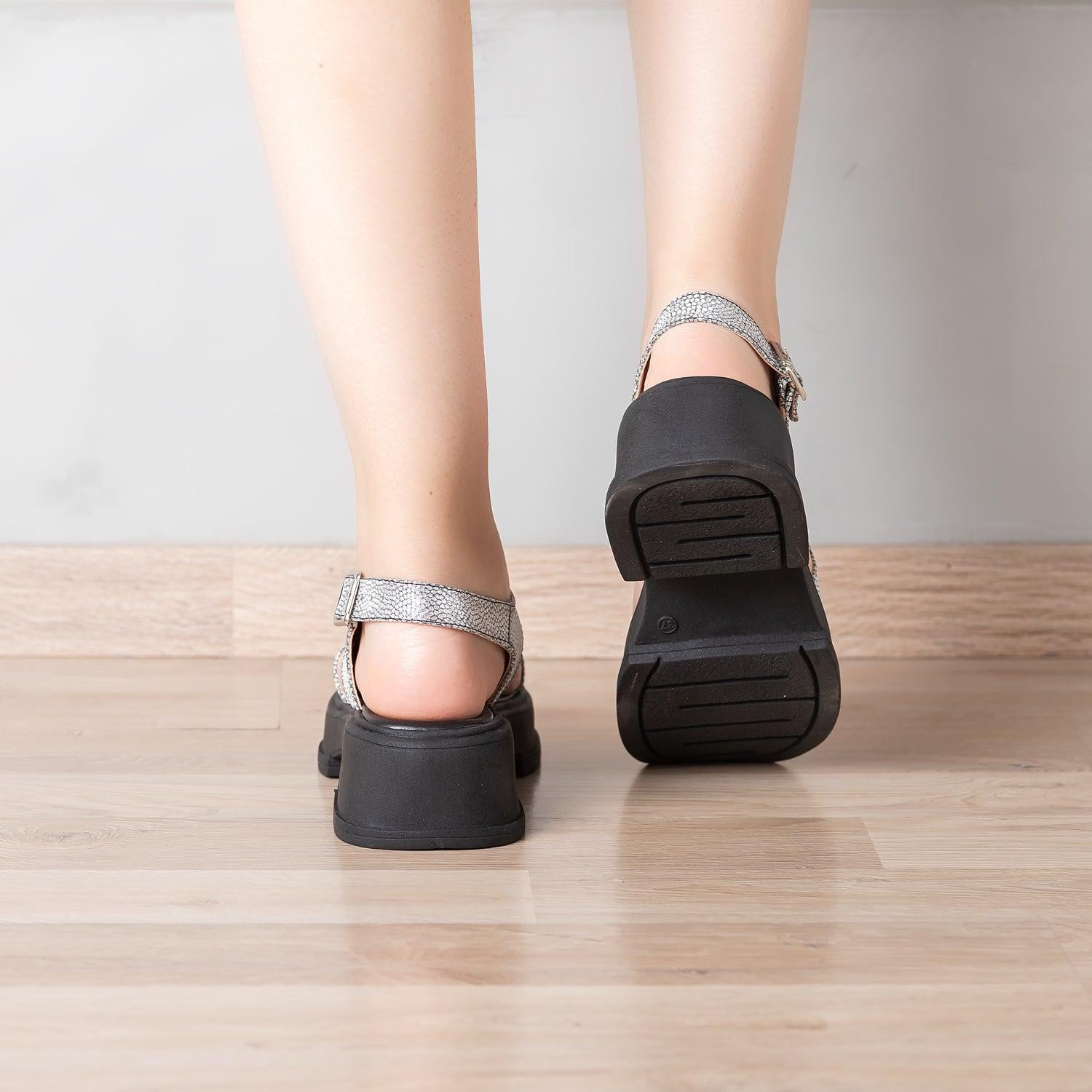 SANDALIAS CASUALES MUJER CELEBI NEGRO - 3