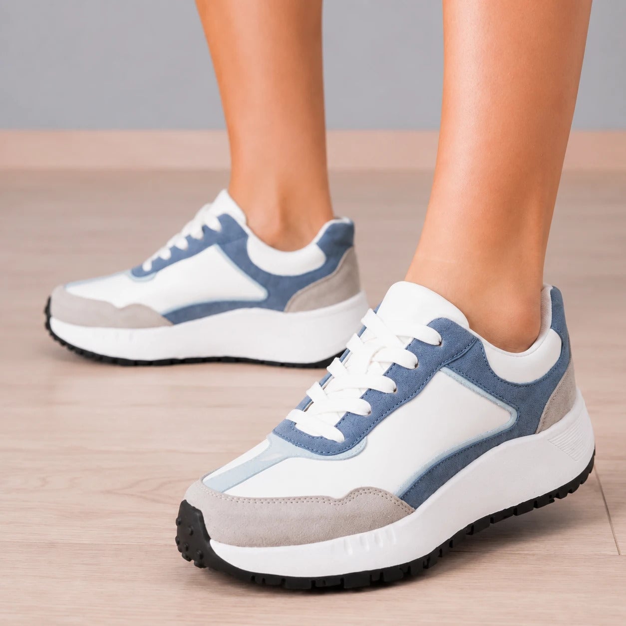 ZAPATILLAS URBANAS MUJER MOLDAVIA ACERO - 1