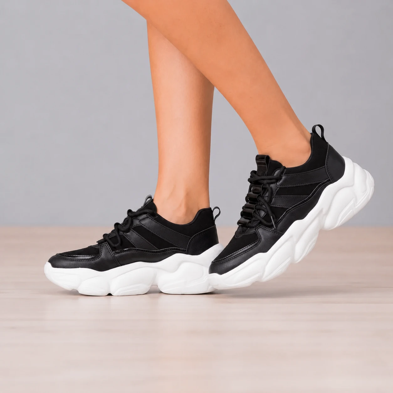 ZAPATILLAS URBANAS MUJER VALENCIA NEGRO - 5