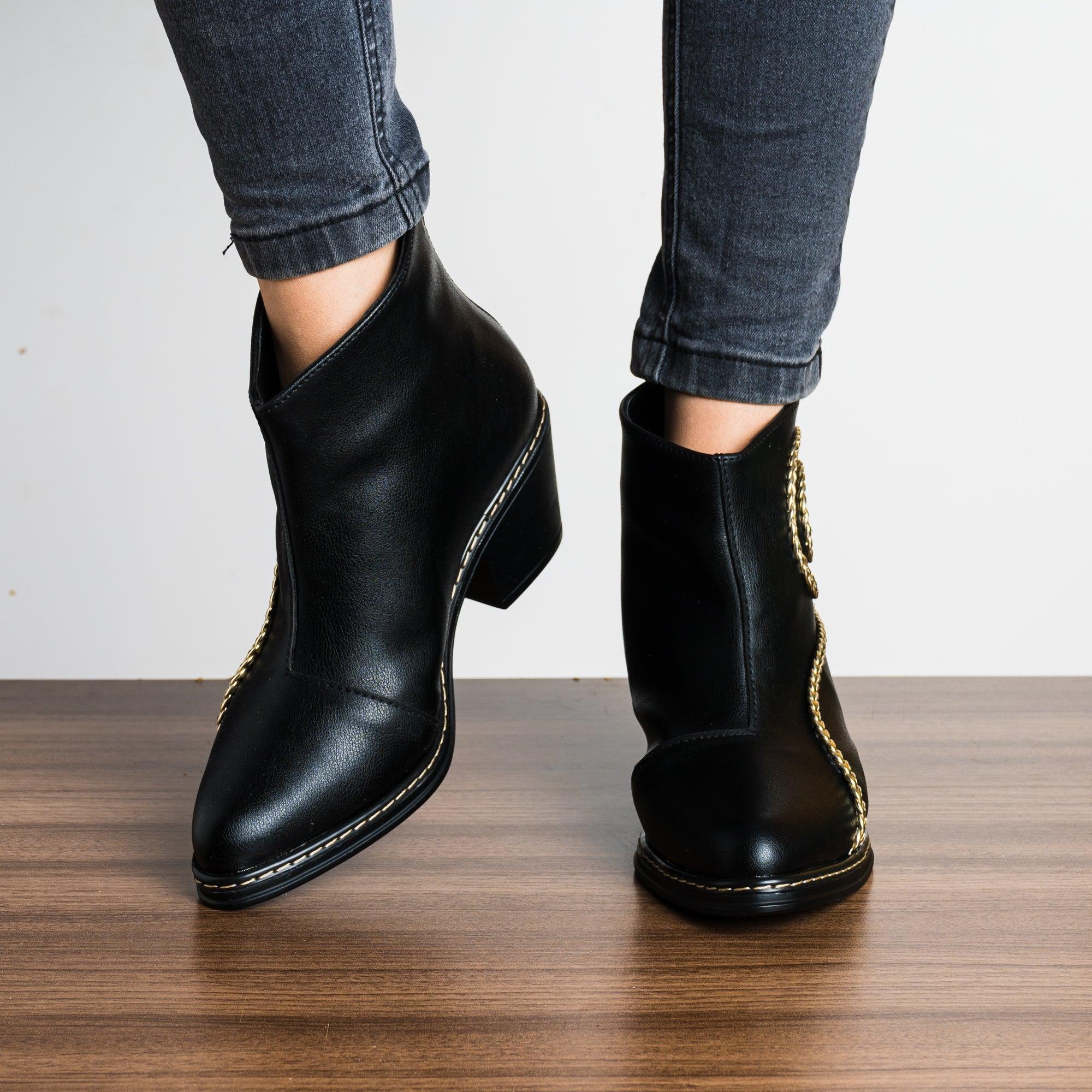 BOTAS MUJER CROMAS NEGRO - 2