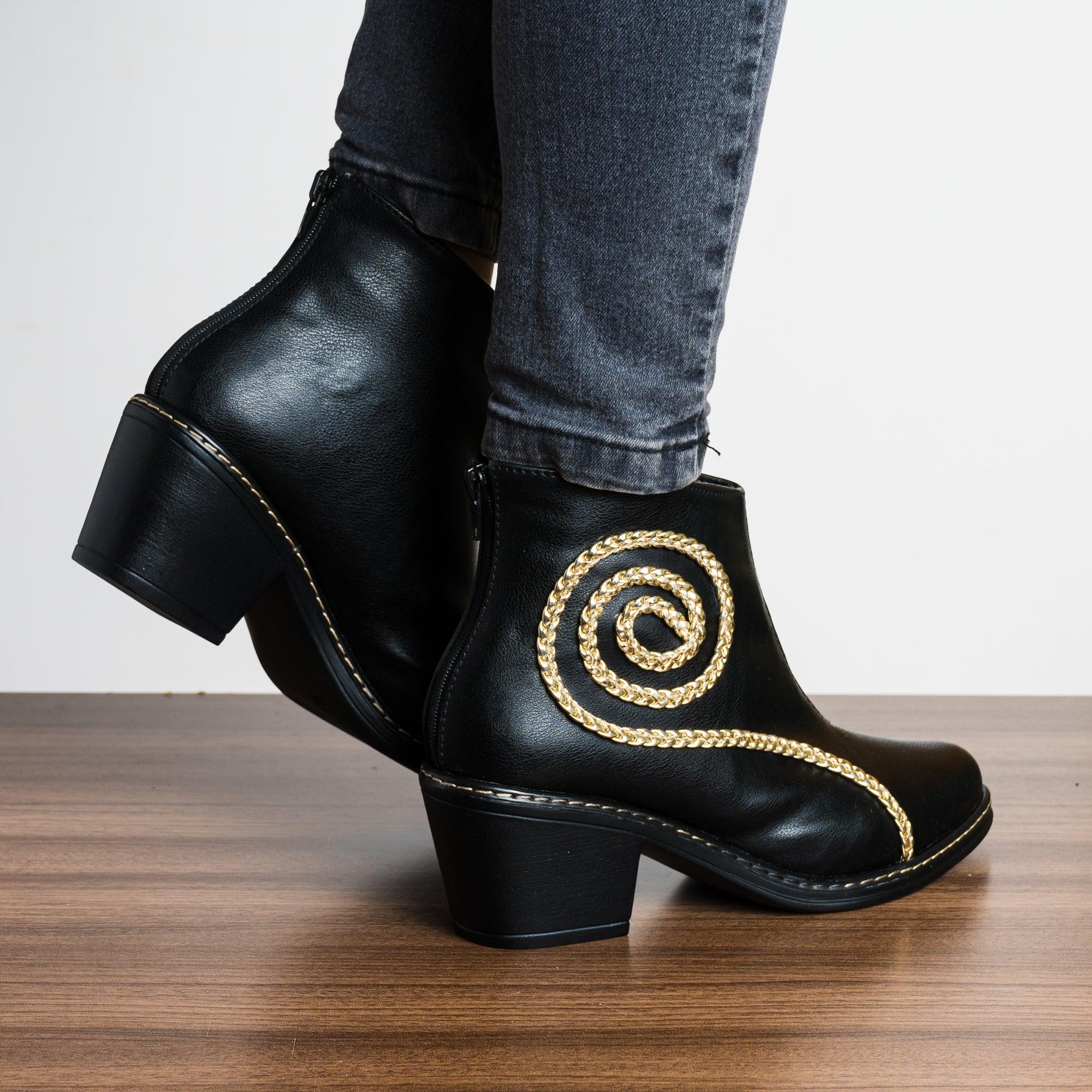 BOTAS MUJER CROMAS NEGRO - 3
