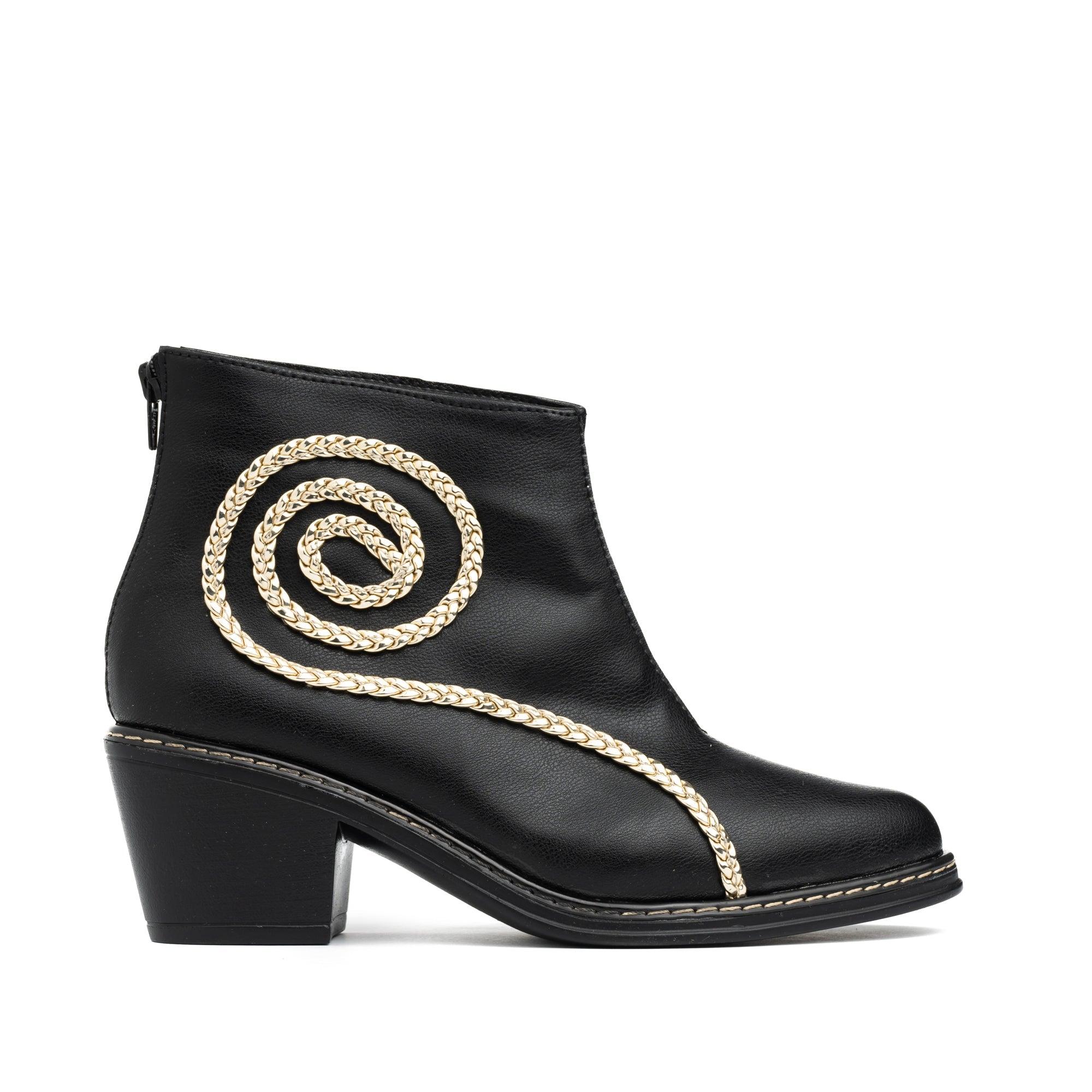 BOTAS MUJER CROMAS NEGRO - 4