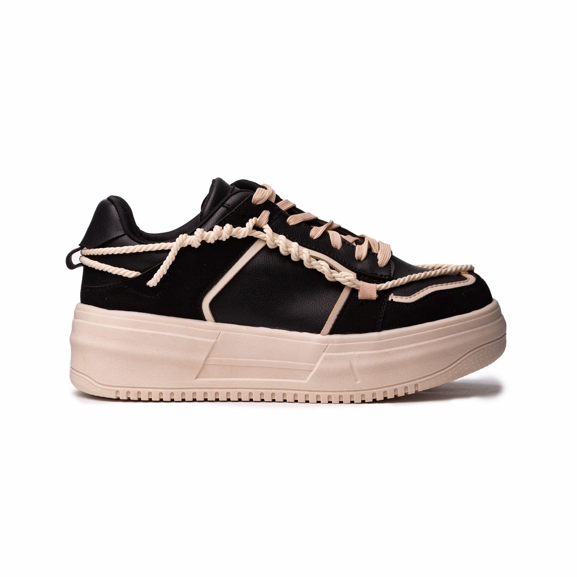 ZAPATILLAS URBANAS MUJER LIZ NEGRO - 4