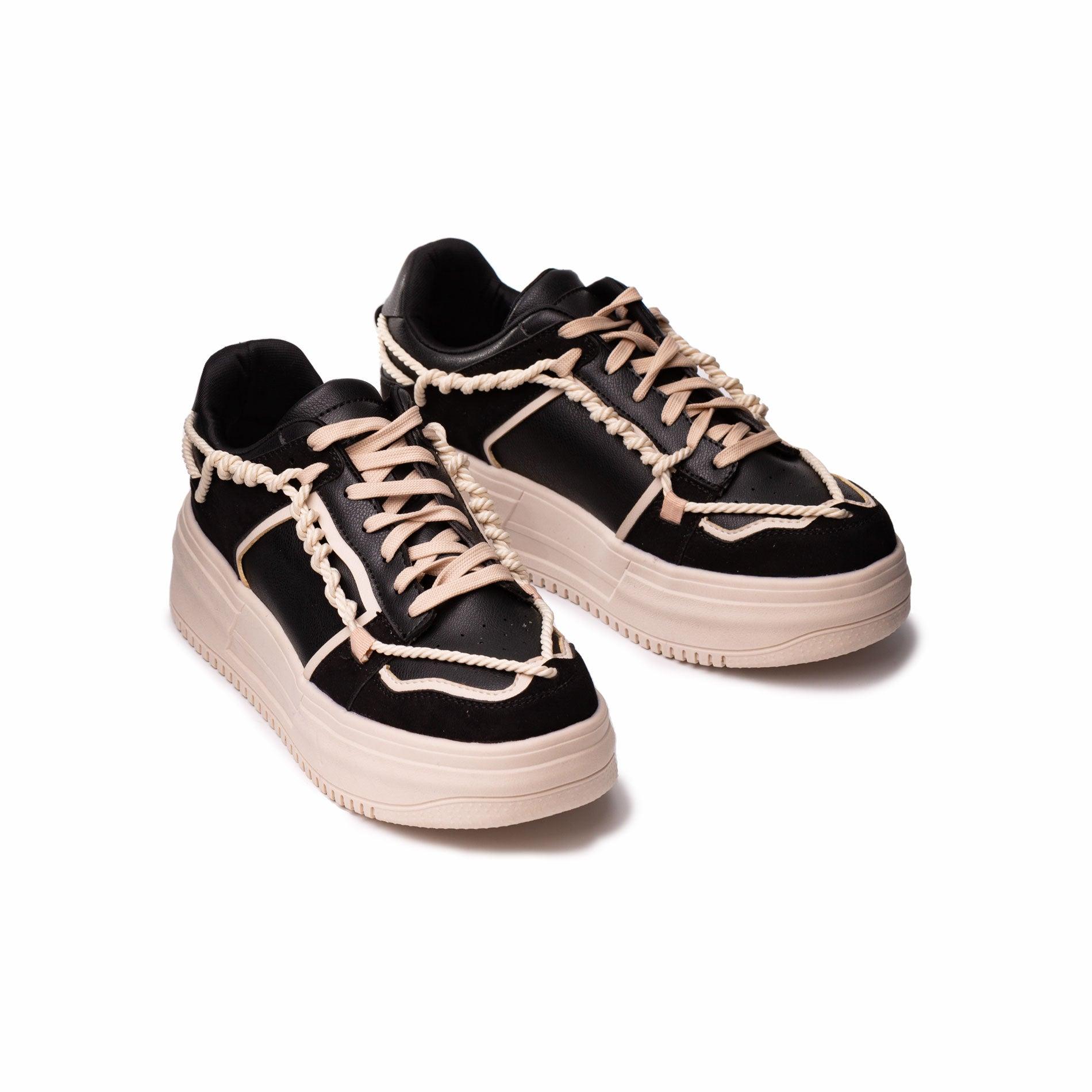 ZAPATILLAS URBANAS MUJER LIZ NEGRO - 5