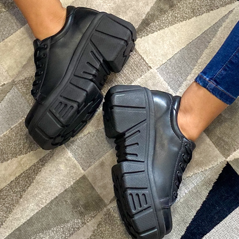 ZAPATILLAS URBANAS MUJER ADANA NEGRO - 2