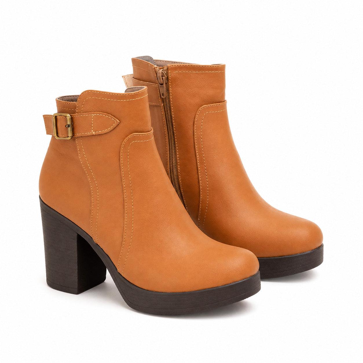 BOTAS MUJER BAKU CAMEL - 5