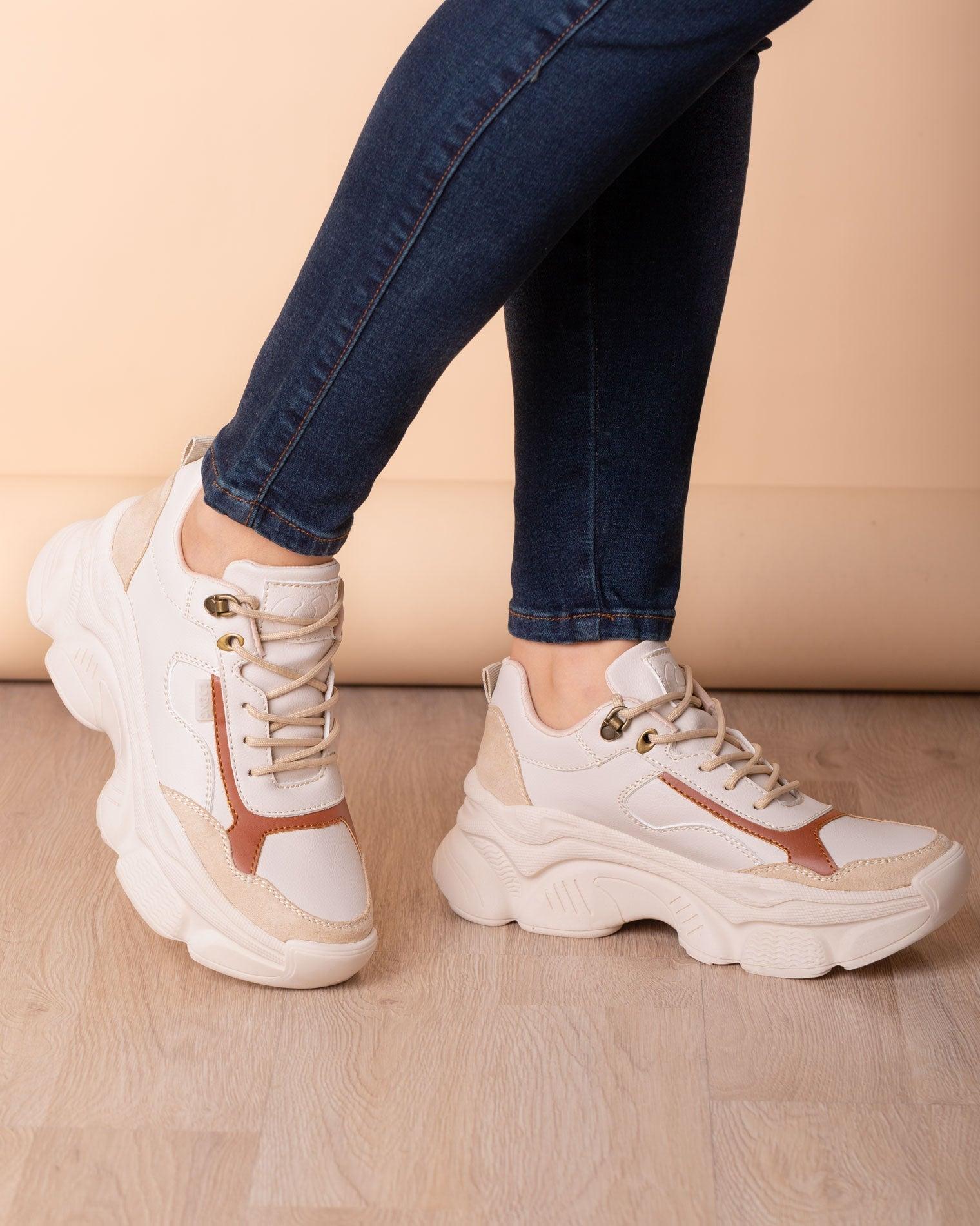ZAPATILLAS URBANAS MUJER DOBRICH CAMEL - 1