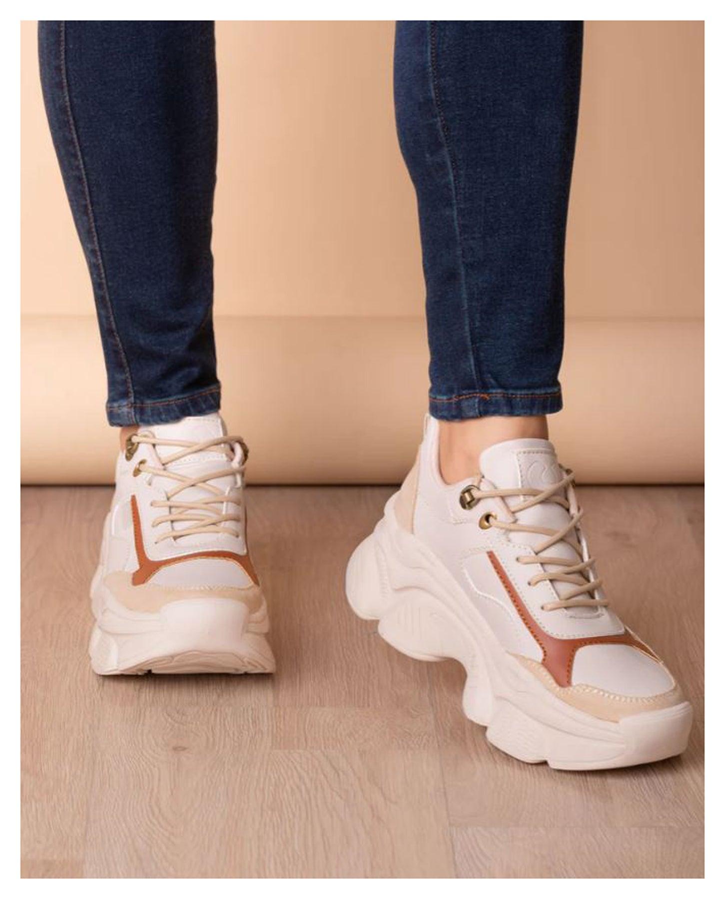 ZAPATILLAS URBANAS MUJER DOBRICH CAMEL - 2