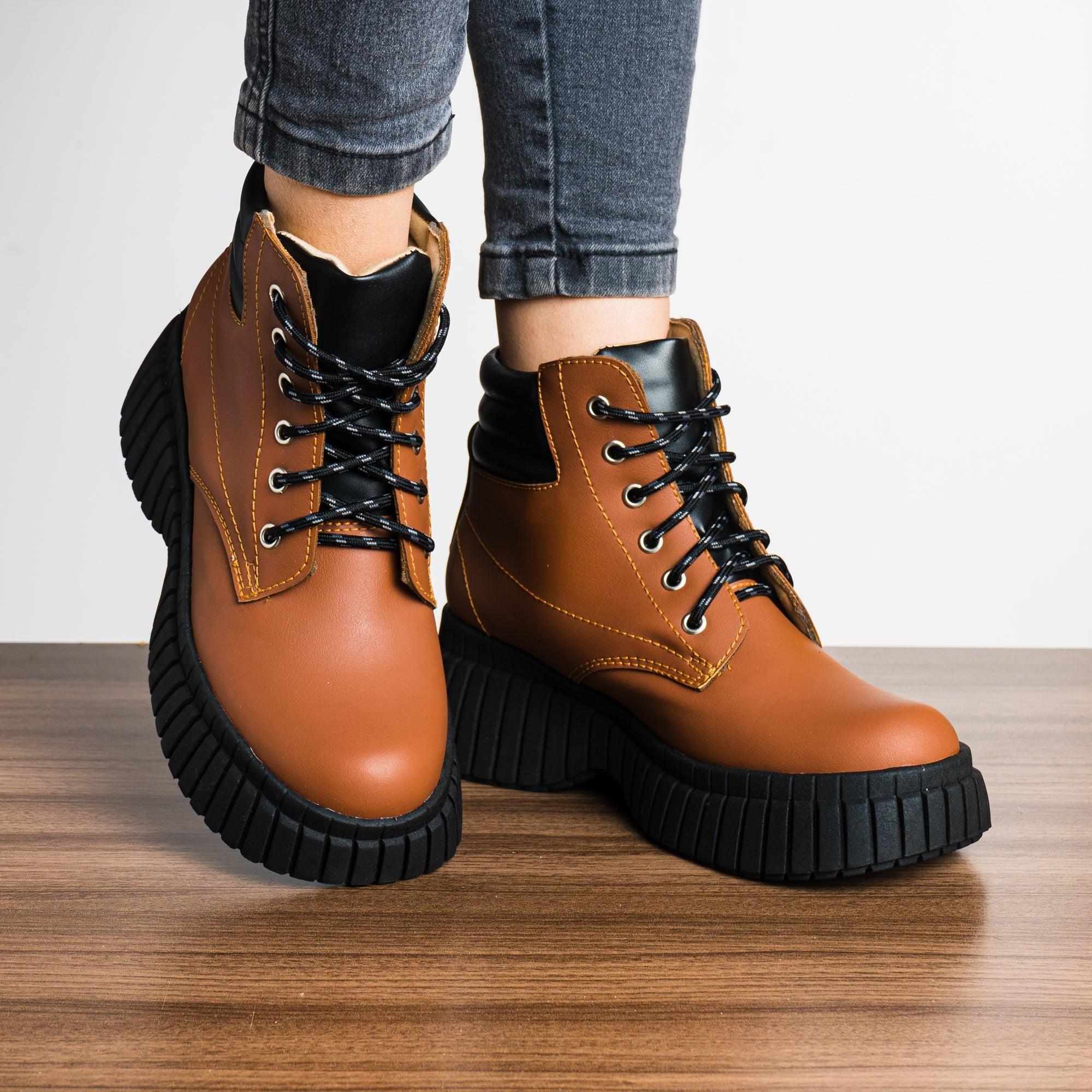 BOTAS MUJER MUJER MINDRAH MARRÓN - 1