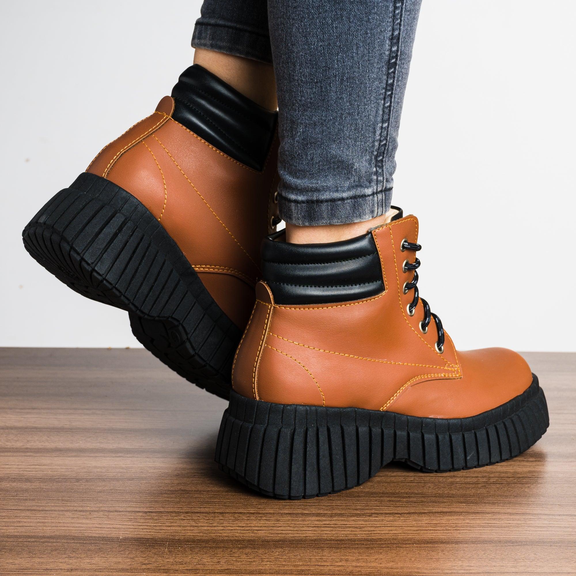 BOTAS MUJER MUJER MINDRAH MARRÓN - 3