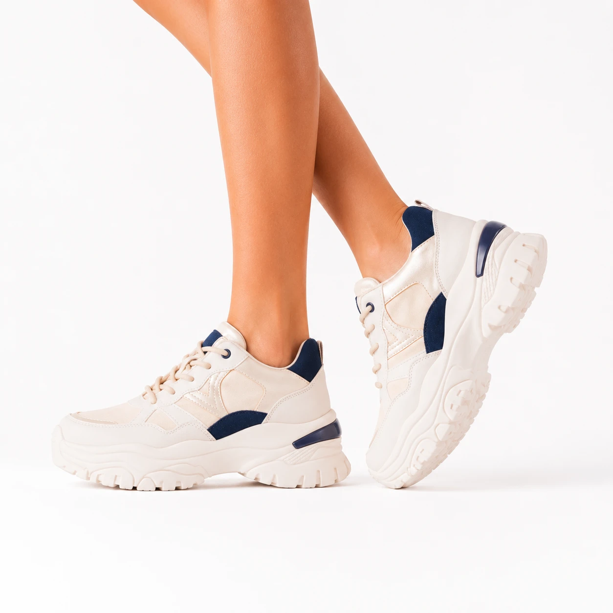 ZAPATILLAS URBANAS MUJER MILAN BEIGE - 3
