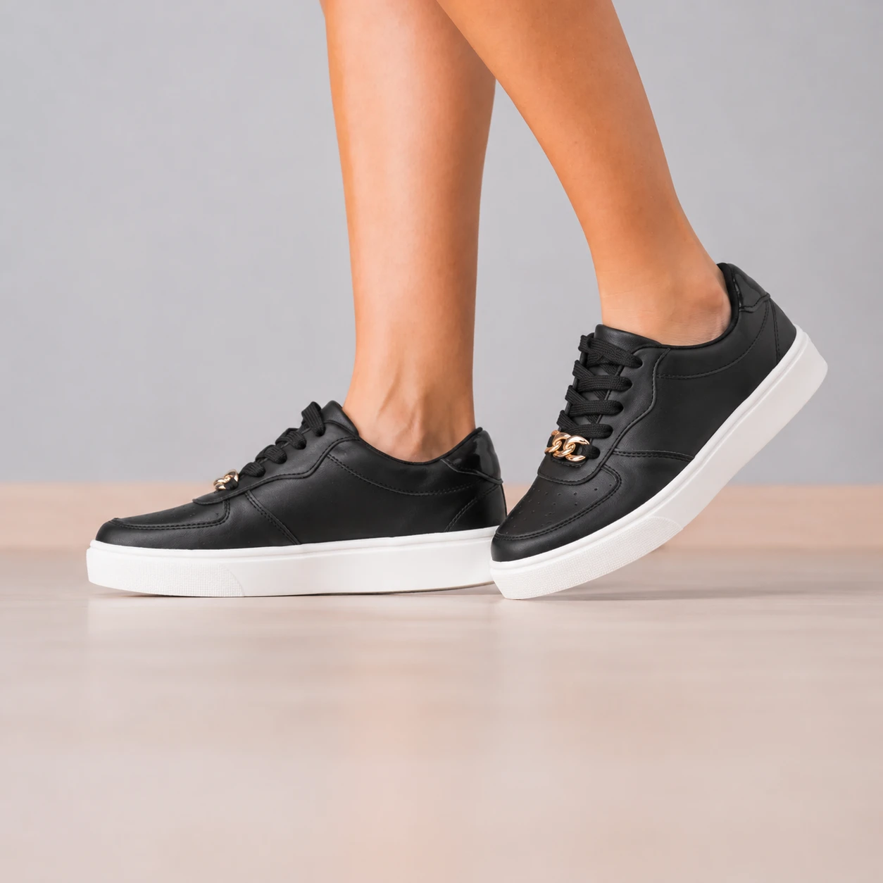 ZAPATILLAS URBANAS MUJER BUENOS AIRES NEGRO - 1