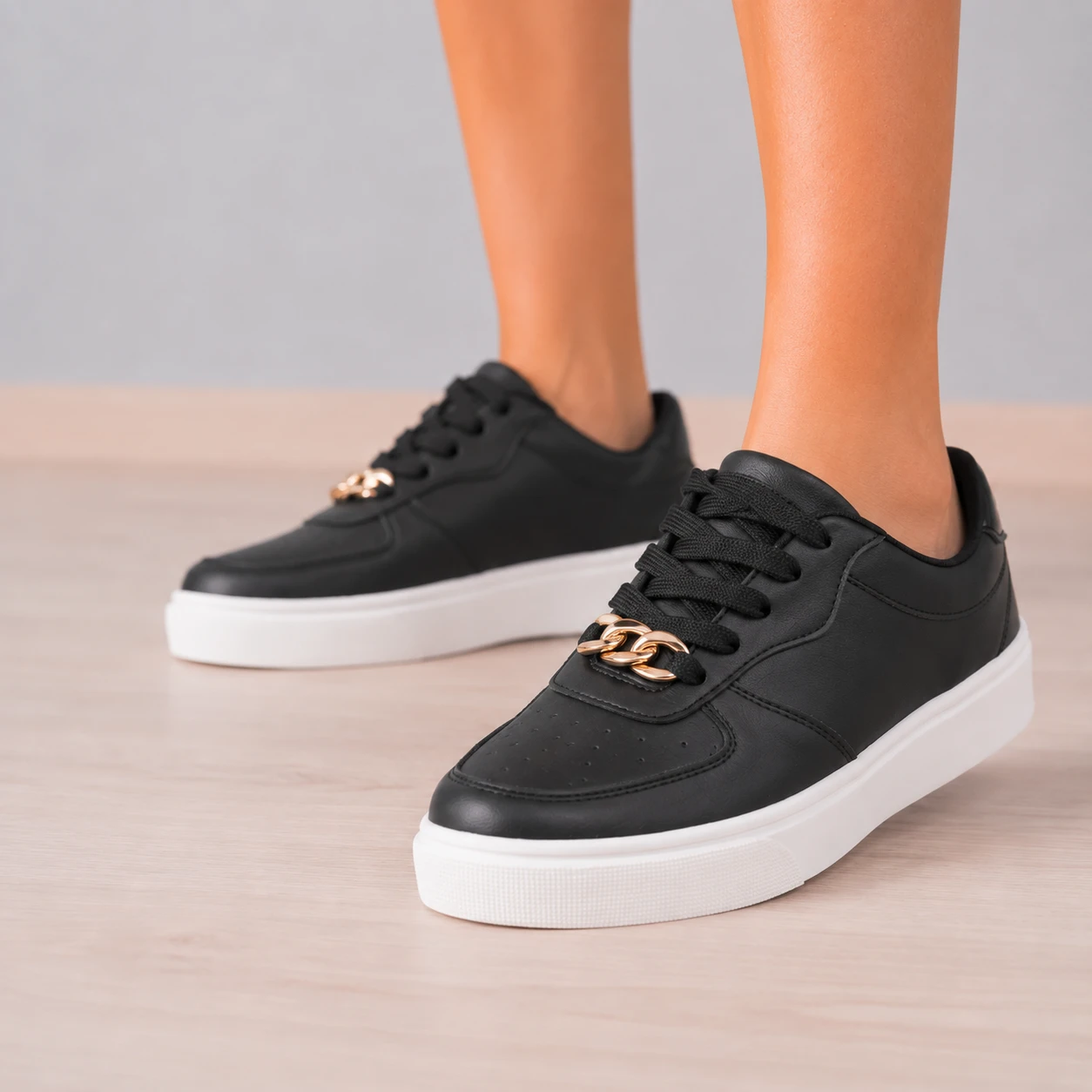 ZAPATILLAS URBANAS MUJER BUENOS AIRES NEGRO - 6