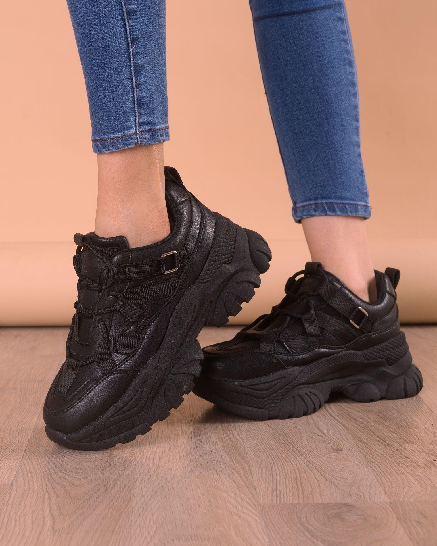 ZAPATILLAS URBANAS MUJER SAN ANTONIO NEGRO - 1