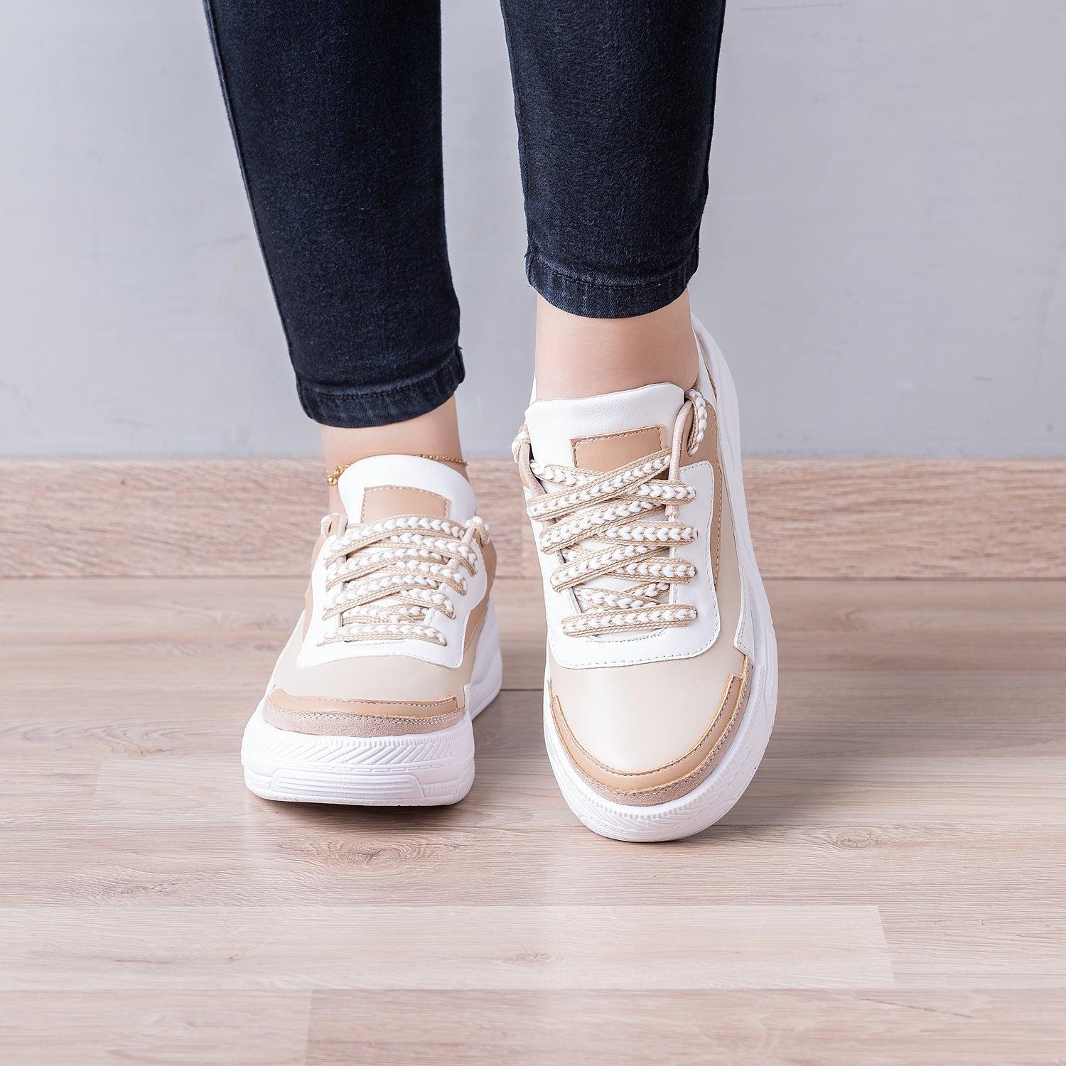 ZAPATILLAS URBANAS MUJER STRONG BEIGE - 1