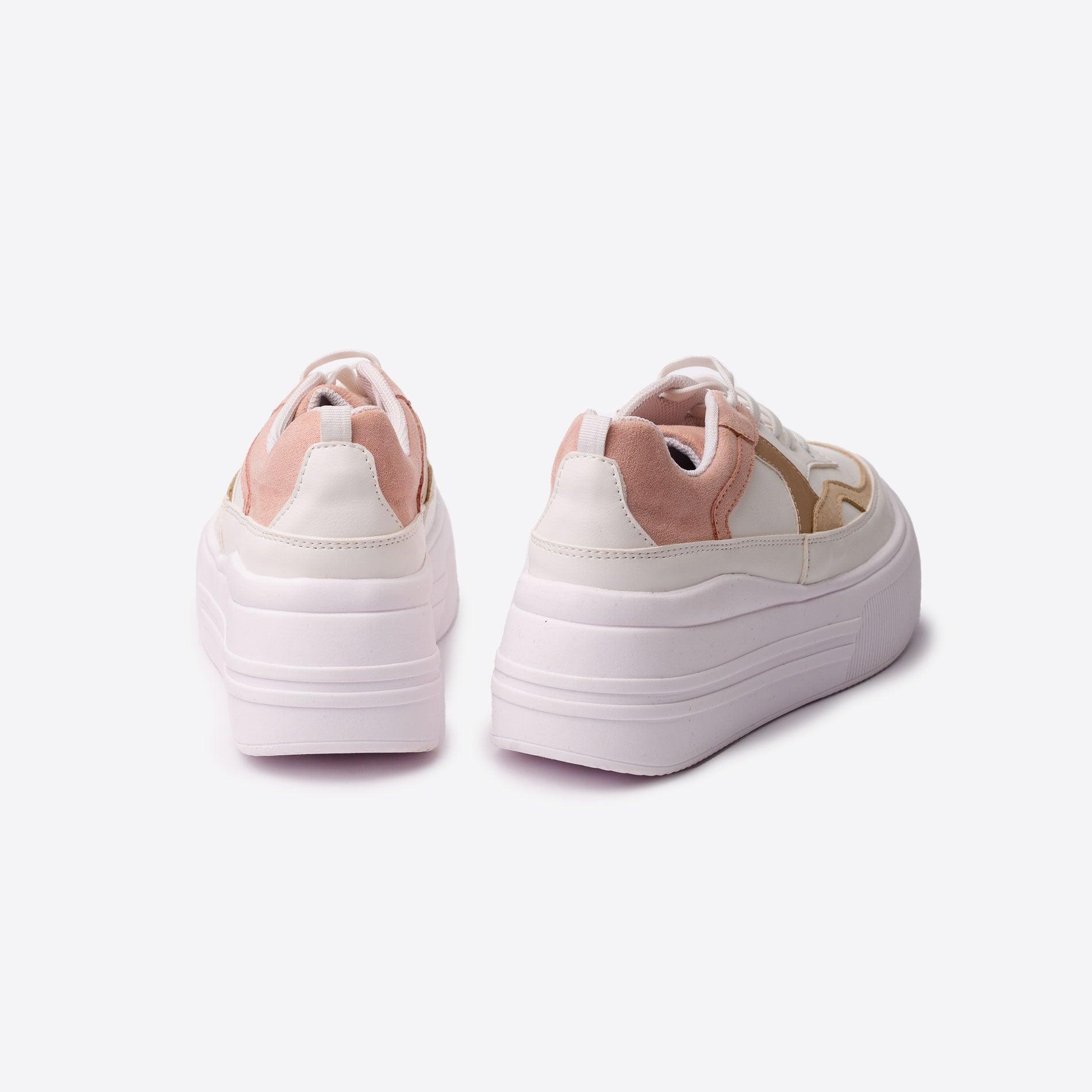 ZAPATILLAS URBANAS MUJER COLORADO ROSADO BEIGE - 6