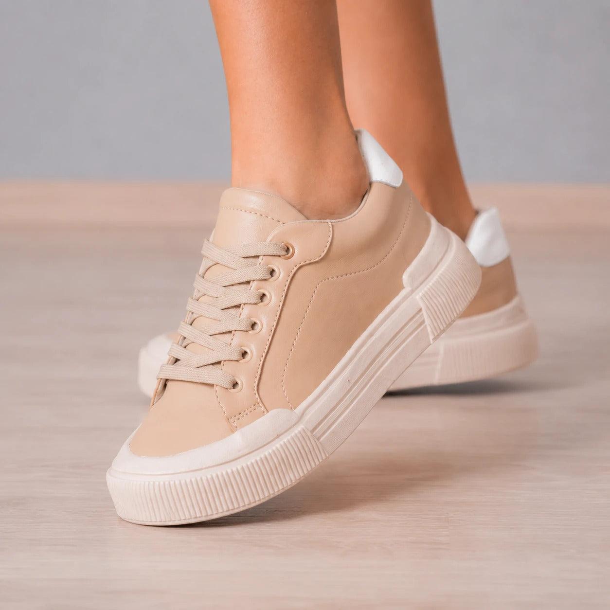 ZAPATILLAS URBANAS MUJER KHALEESI BEIGE - 1