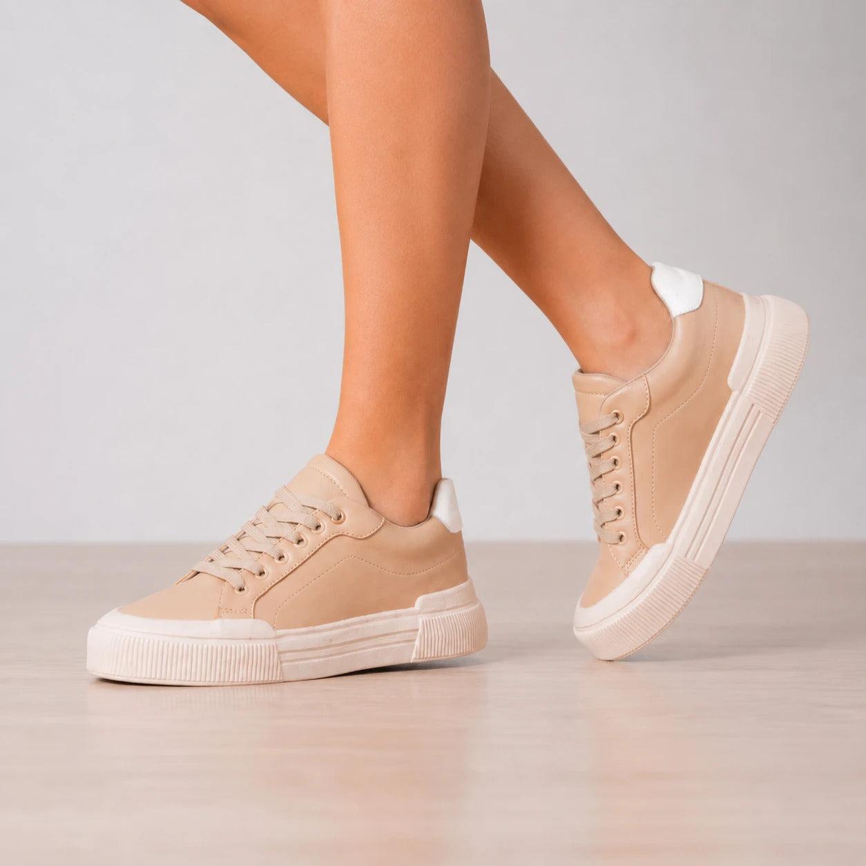 ZAPATILLAS URBANAS MUJER KHALEESI BEIGE - 3
