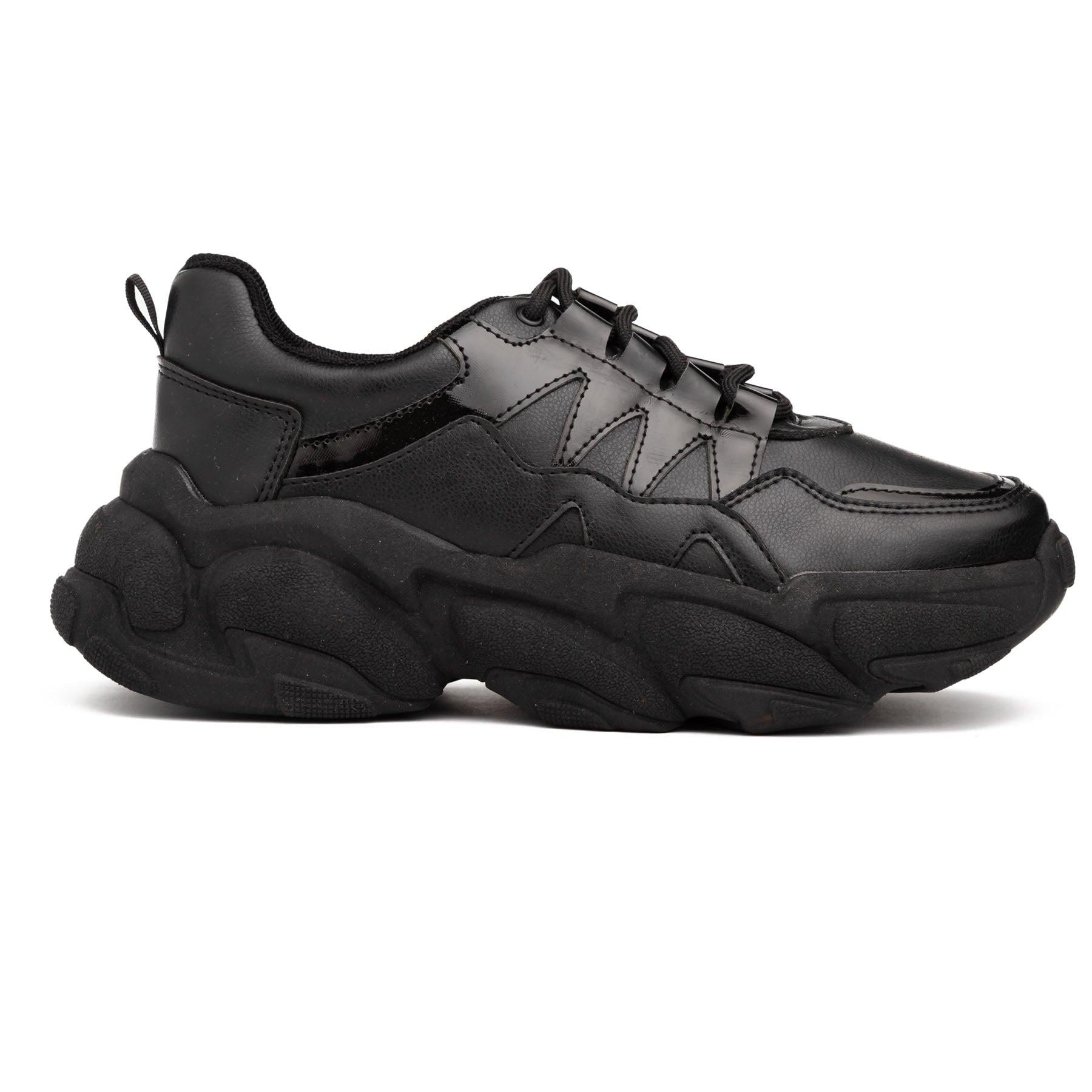 ZAPATILLAS URBANAS MUJER LEXUS NEGRO CHAROL - 4
