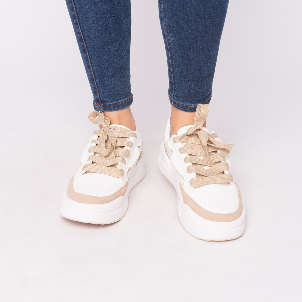ZAPATILLAS URBANAS MUJER SHARK  BEIGE - 2