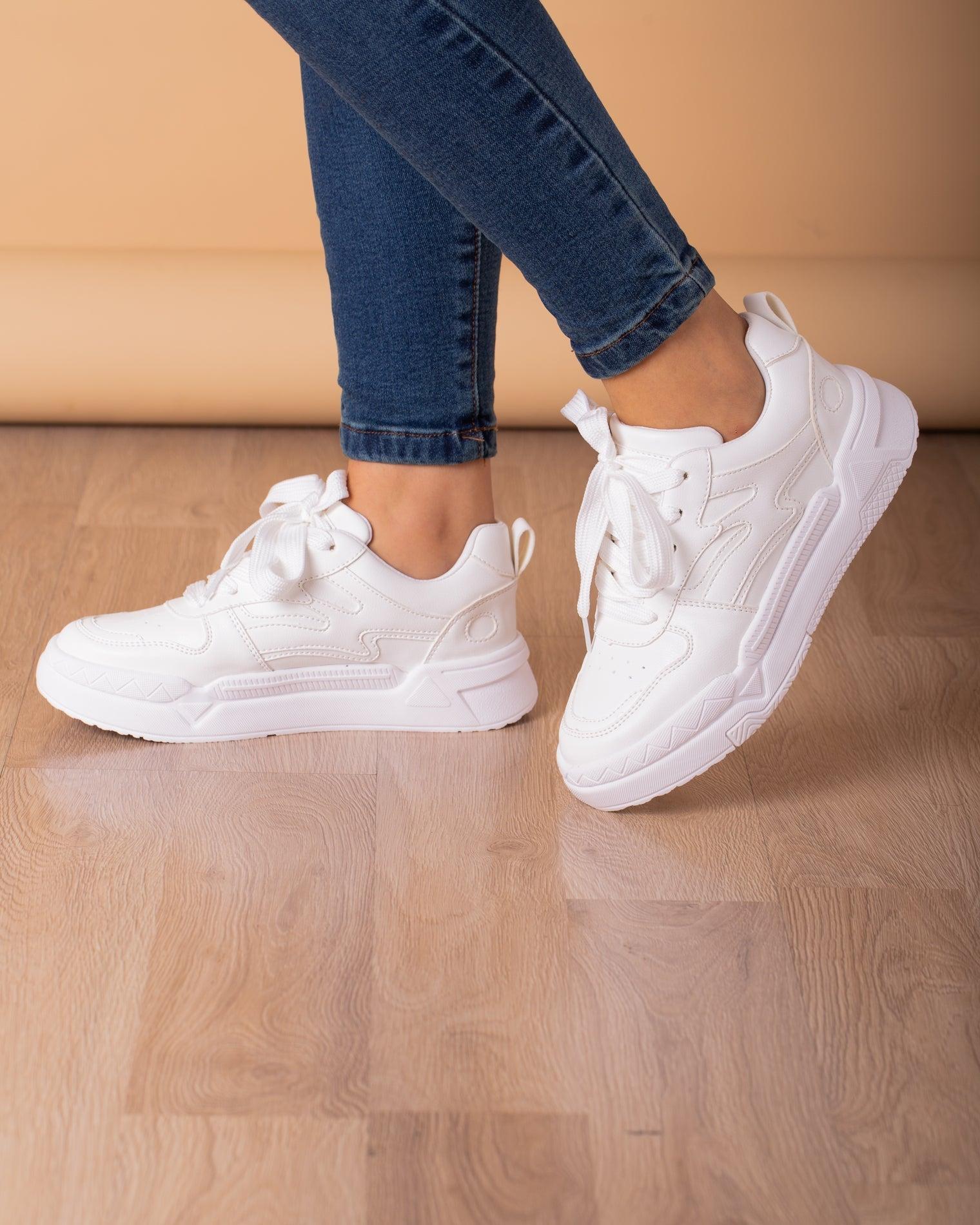 ZAPATILLAS URBANAS MUJER TROYES BLANCO - 1