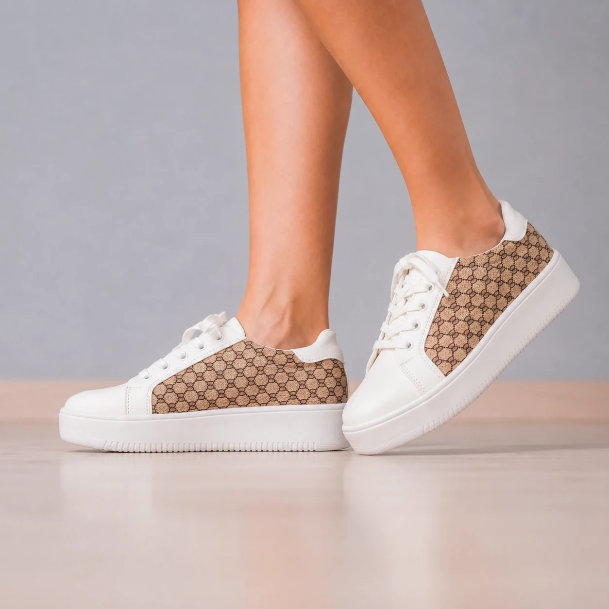 ZAPATILLAS URBANAS MUJER PALESTINA CAMEL - 1