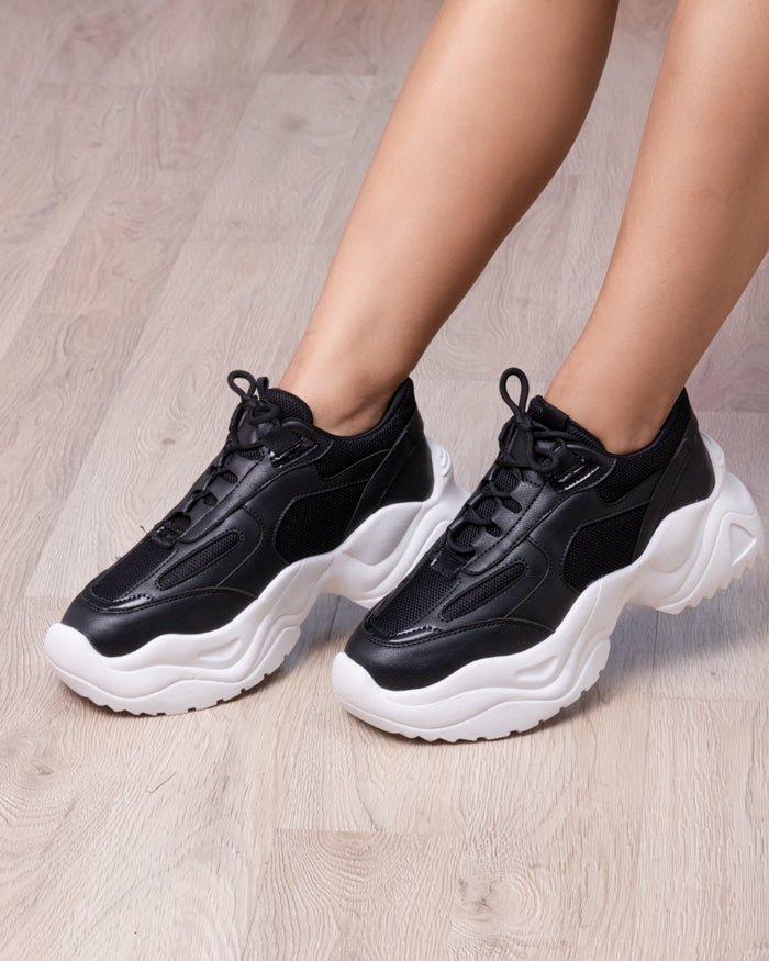 ZAPATILLAS URBANAS MUJER NEW JERSEY NEGRO - 1
