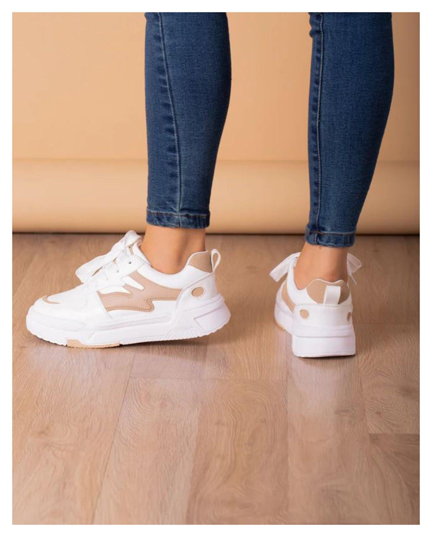 ZAPATILLAS URBANAS MUJER TROYES BEIGE - 3