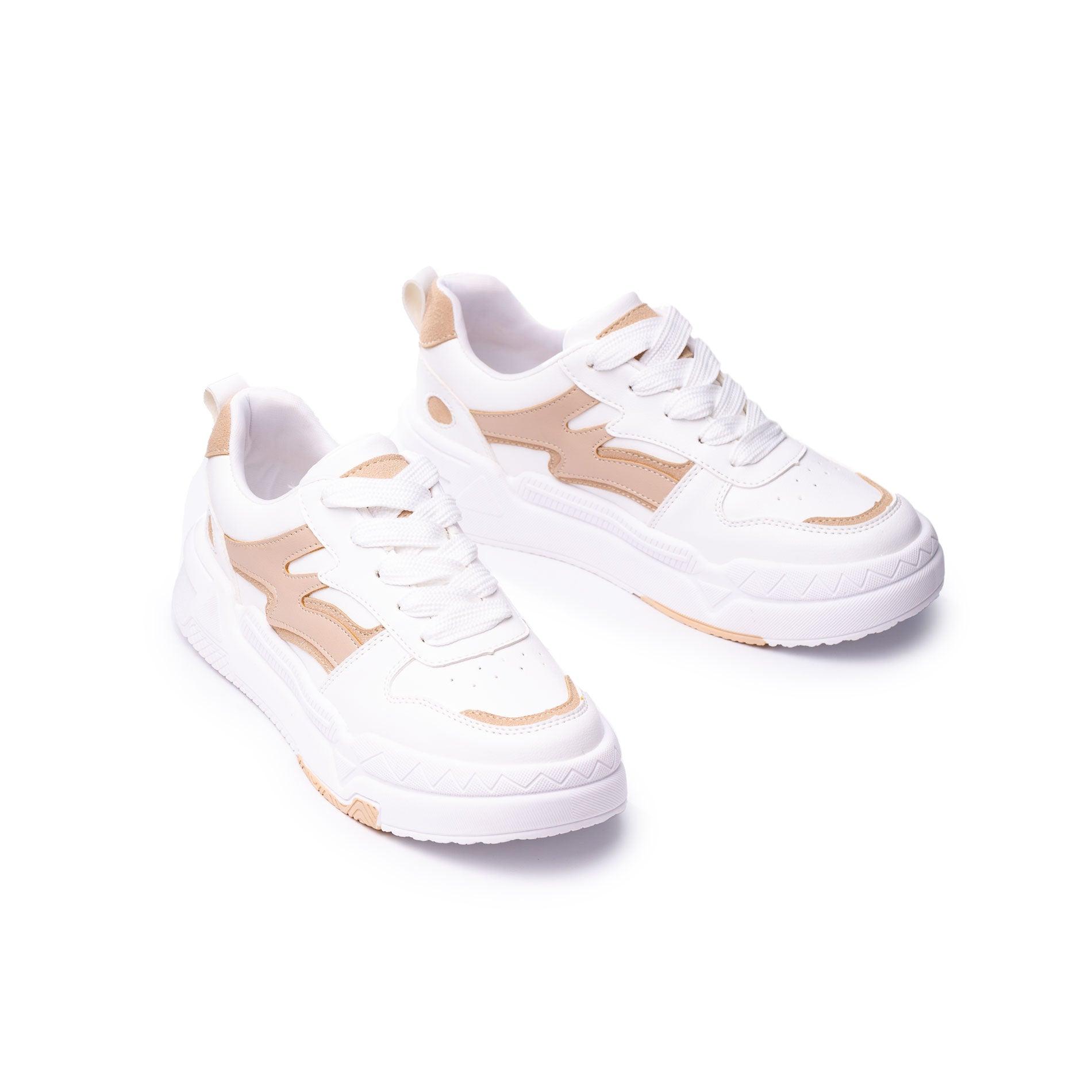 ZAPATILLAS URBANAS MUJER TROYES BEIGE - 5