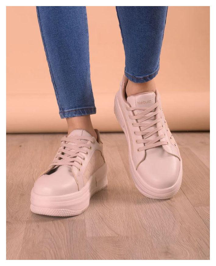ZAPATILLAS URBANAS MUJER DIAMANTE BEIGE - 2