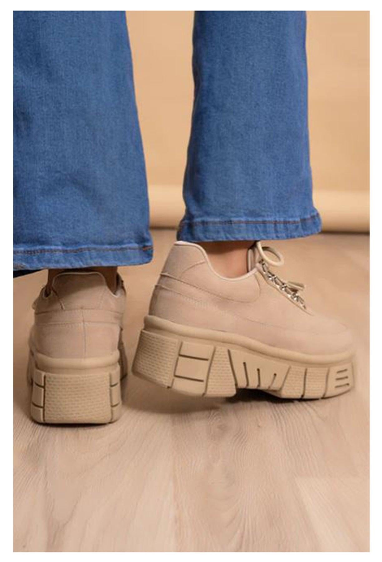 ZAPATILLAS URBANAS MUJER ANTILLA BEIGE - 2