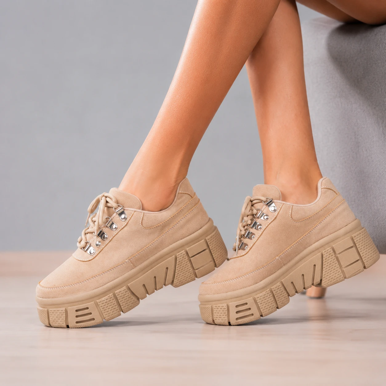 ZAPATILLAS URBANAS MUJER ANTILLA BEIGE - 6