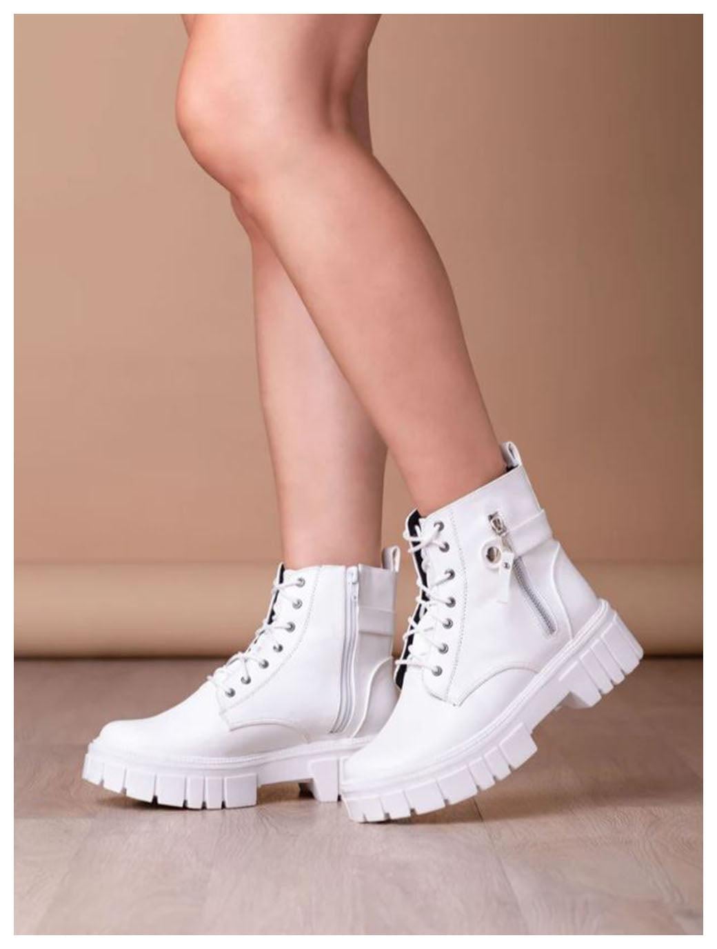 BOTAS MUJER YPANE BLANCO - 1