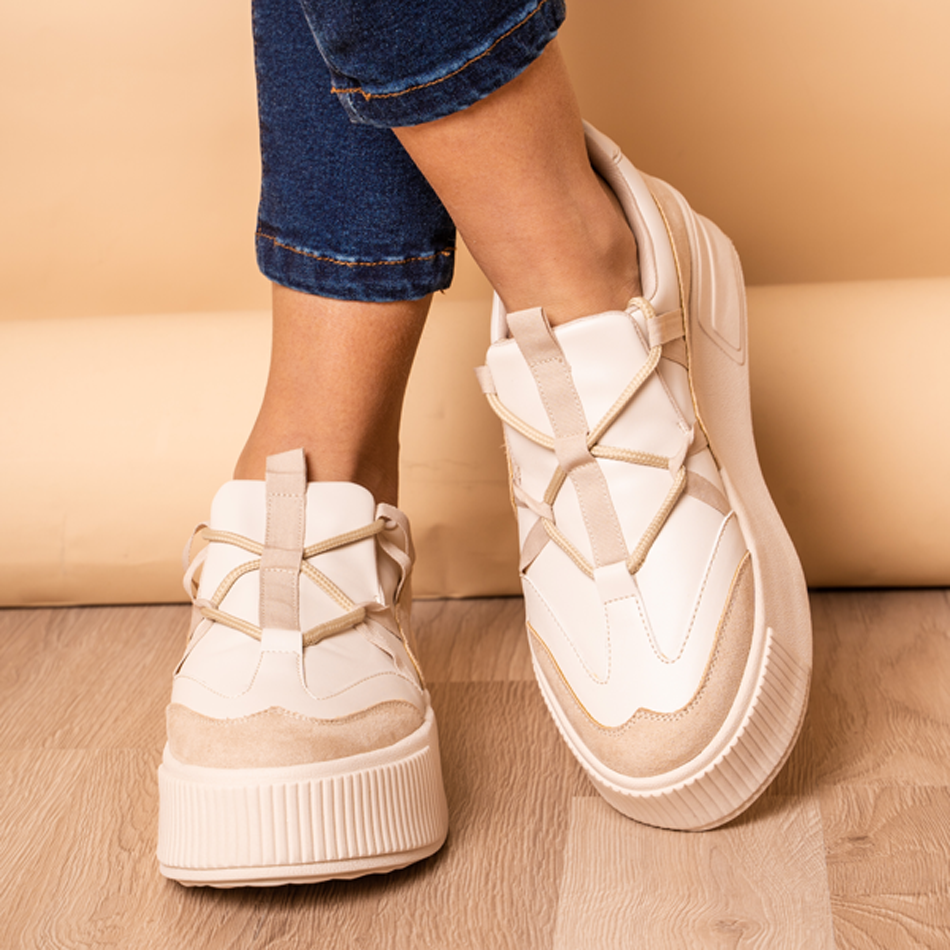 ZAPATILLAS URBANAS MUJER RUMANIA BEIGE - 2