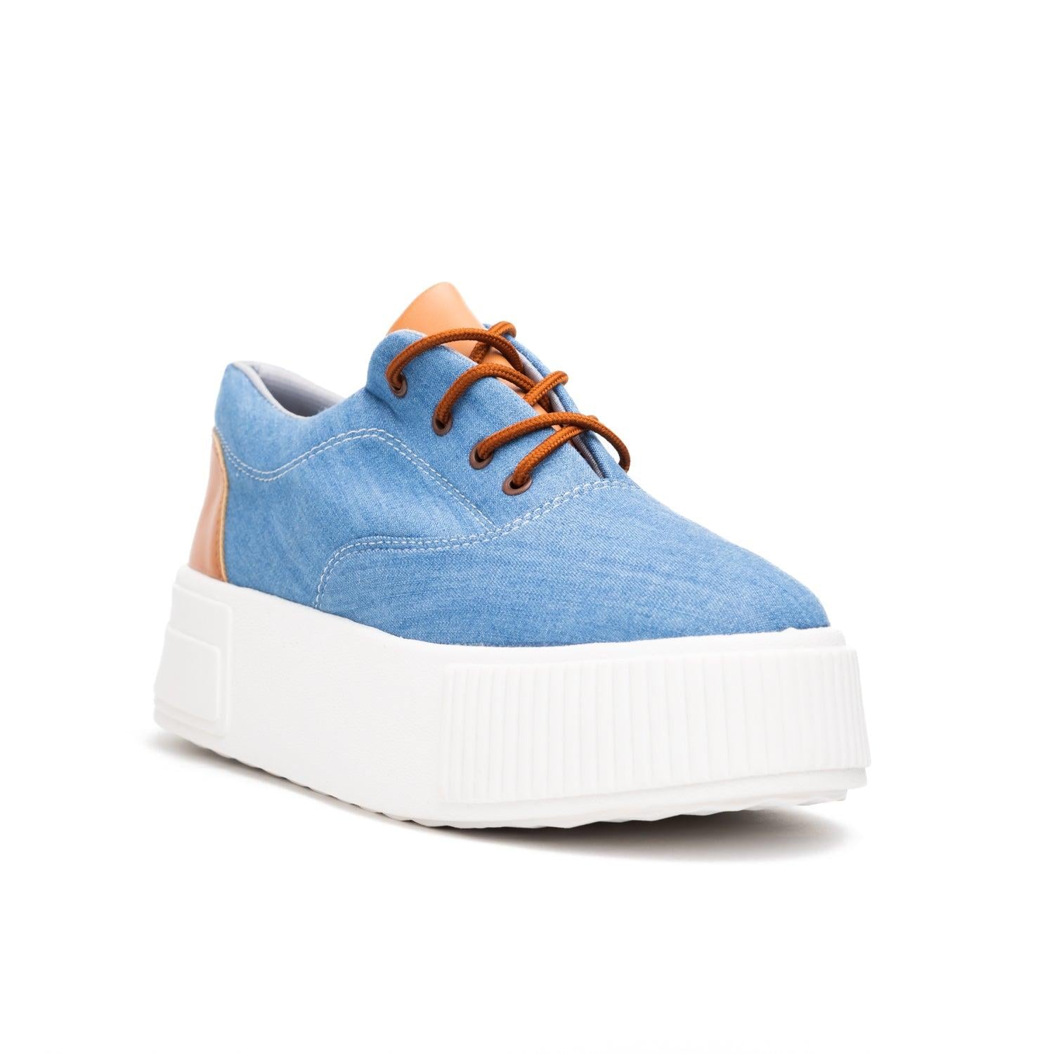 ZAPATILLAS URBANAS MUJER INTERLAGOS CELESTE - 3