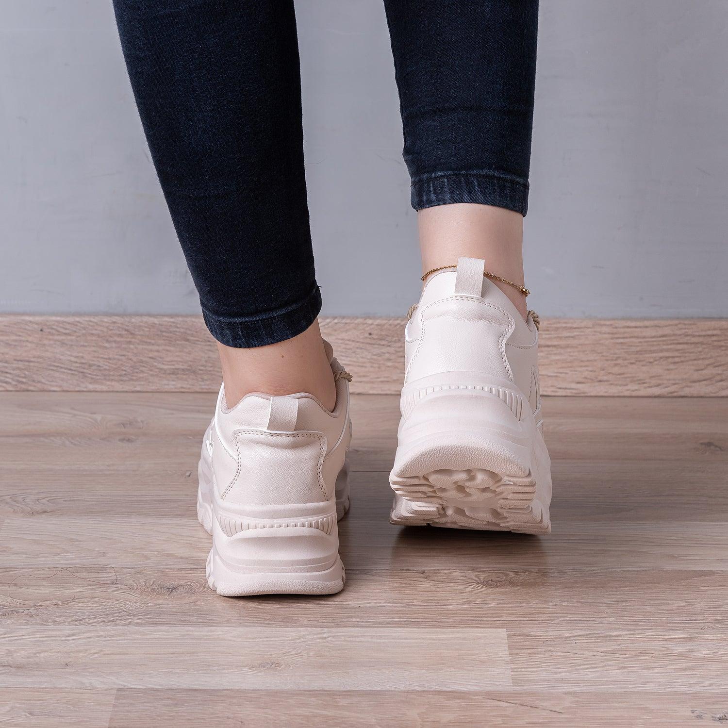 ZAPATILLAS URBANAS MUJER KLAY BEIGE - 3