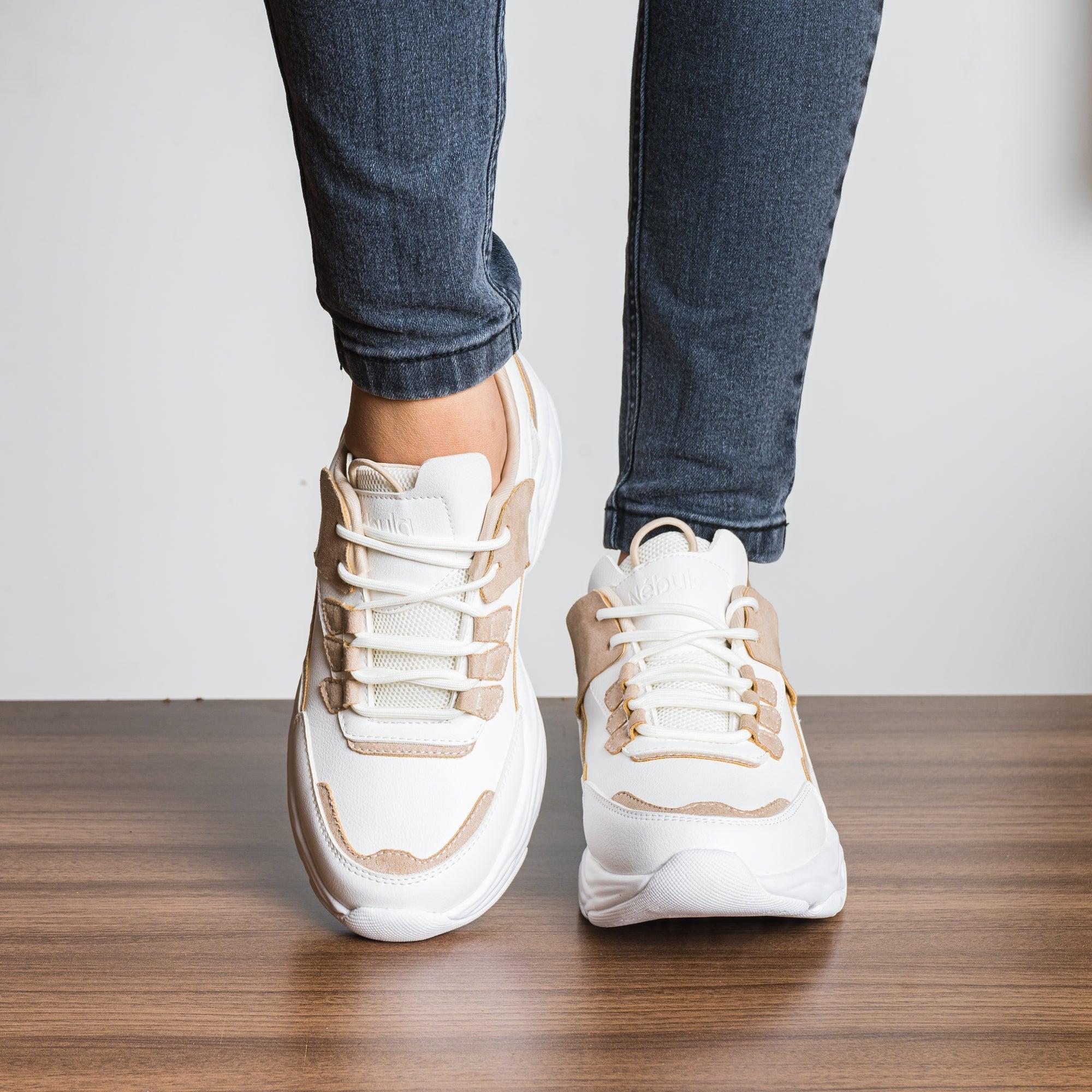 ZAPATILLAS URBANAS MUJER LESLY BEIGE - 2