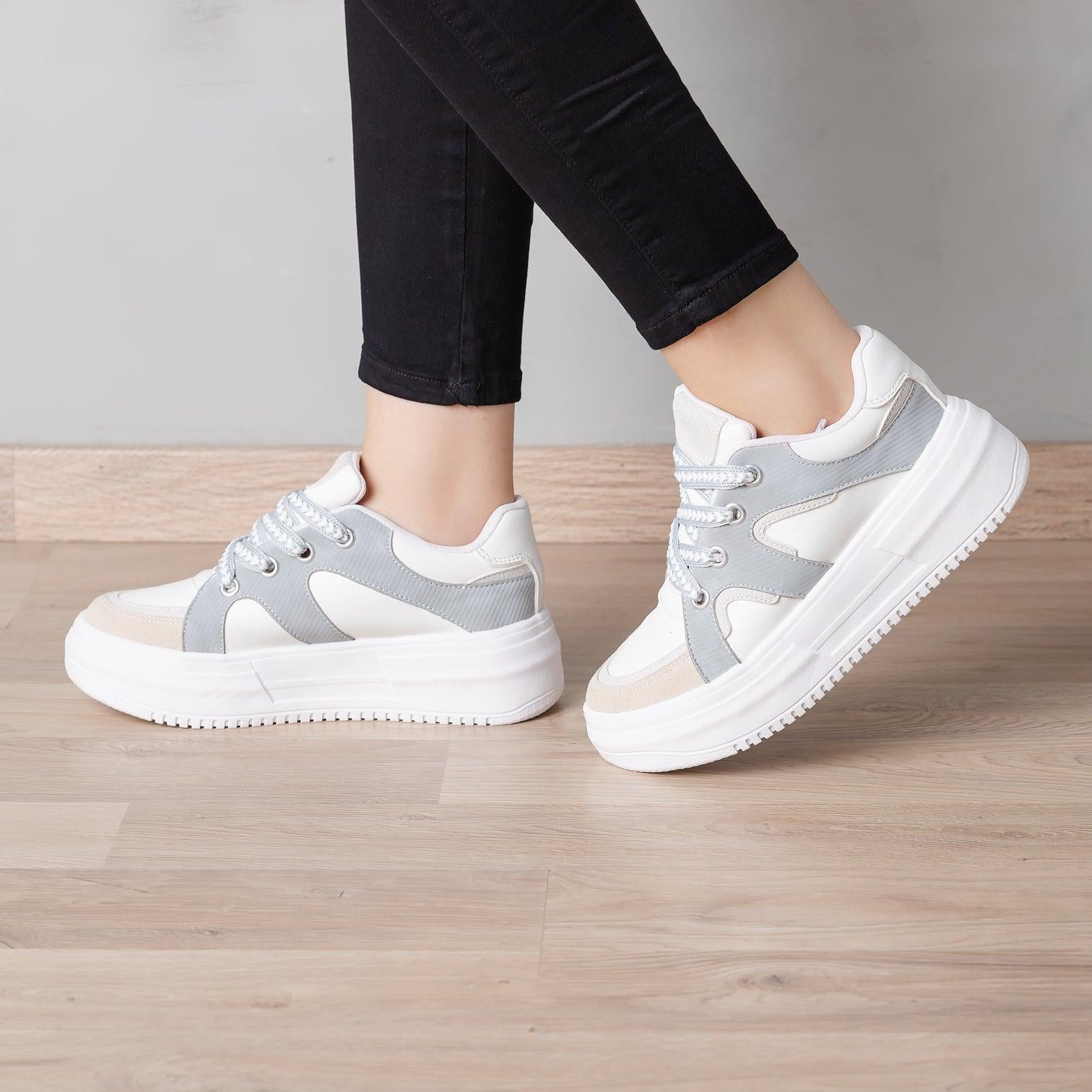 ZAPATILLAS URBANAS MUJER ESNAR PLOMO - 1