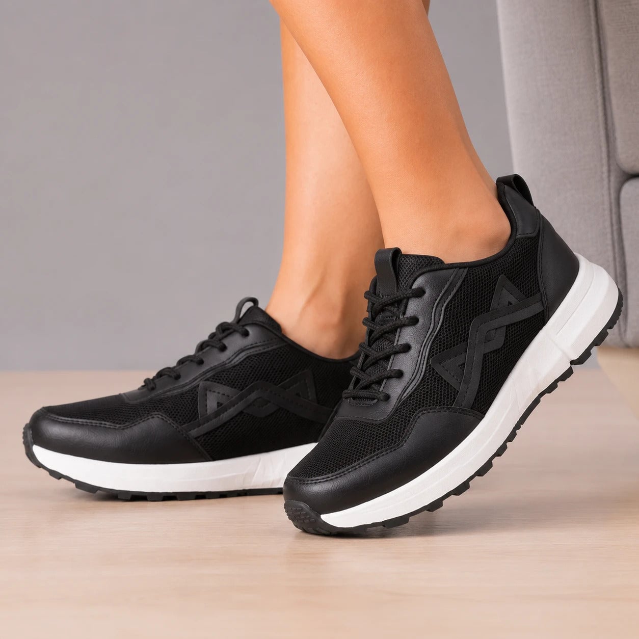 ZAPATILLAS URBANAS MUJER MANU NEGRO - 1