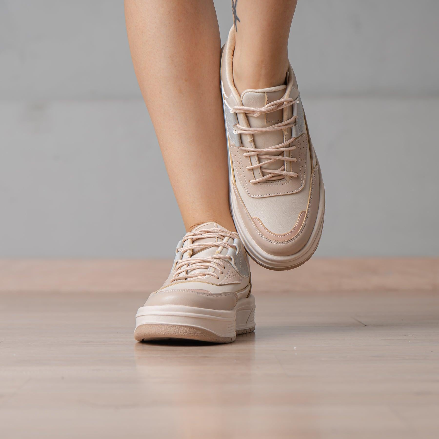 ZAPATILLAS URBANAS MUJER NOUR BEIGE - 2