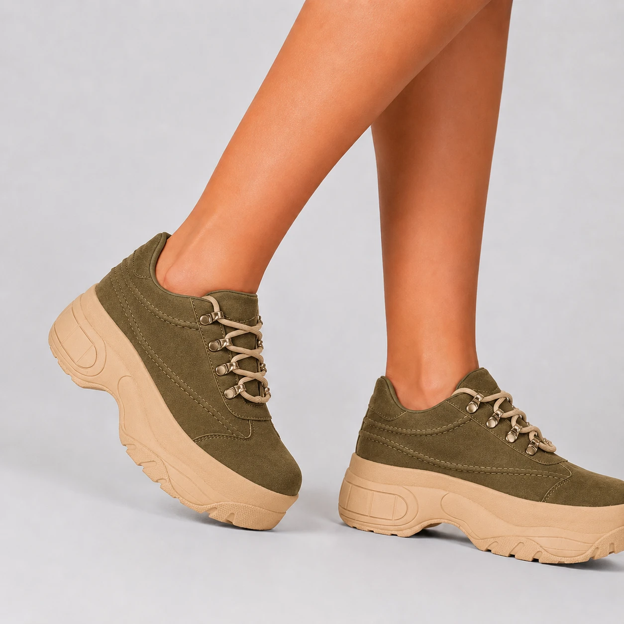 ZAPATILLAS URBANAS MUJER ALCALA VERDE OSCURO - 3