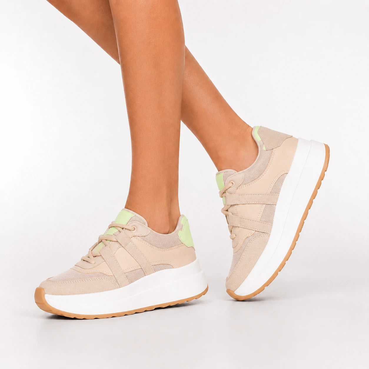 ZAPATILLAS URBANAS MUJER MALINAS BEIGE - 3