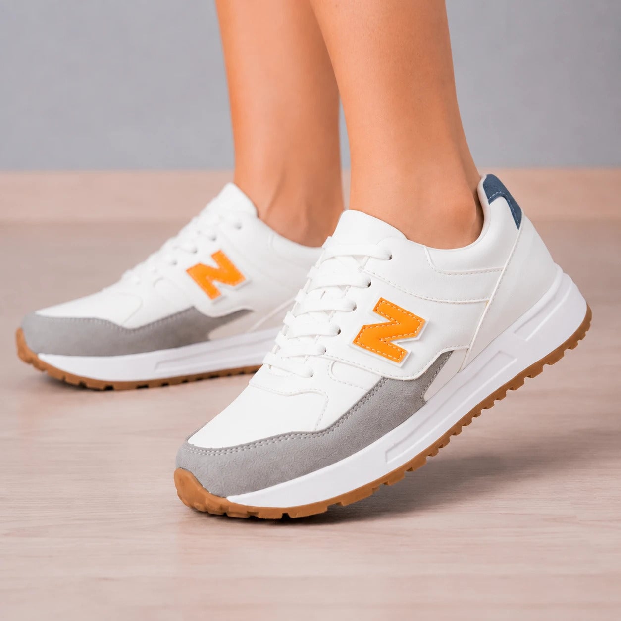 ZAPATILLAS URBANAS MUJER NEBULA ANARANJADO - 1