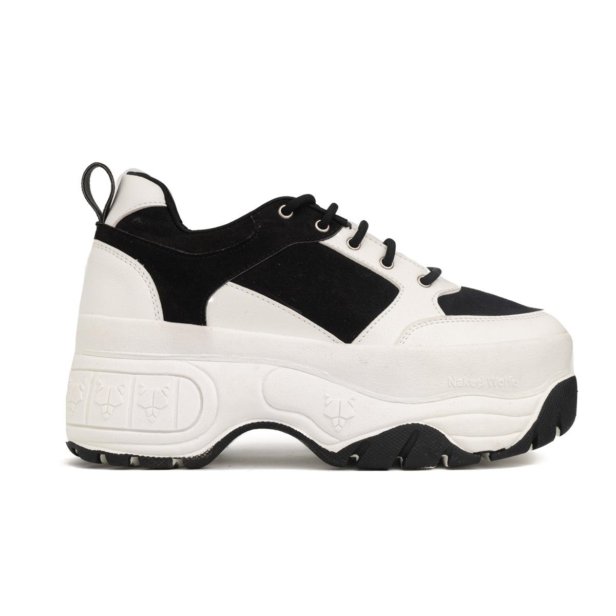 ZAPATILLAS URBANAS MUJER WOLF BLANCO CON NEGRO - 4